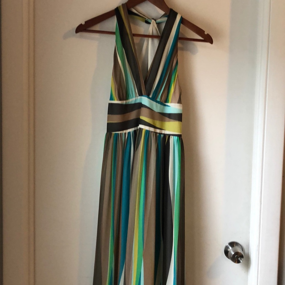 Banana Republic BOHO long sexy silk dress.